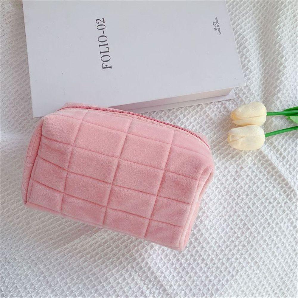 Túi Đựng Bút Đa Năng Phối Lông Kiểu Hàn Quốc Dễ Thương