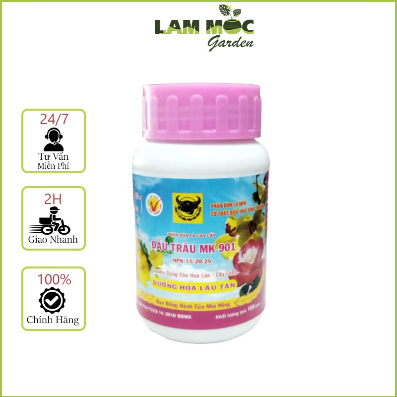 Phân Bón Lá Đầu Trâu 901 (NPK 15-20-25) Dưỡng Hoa Lâu Tàn