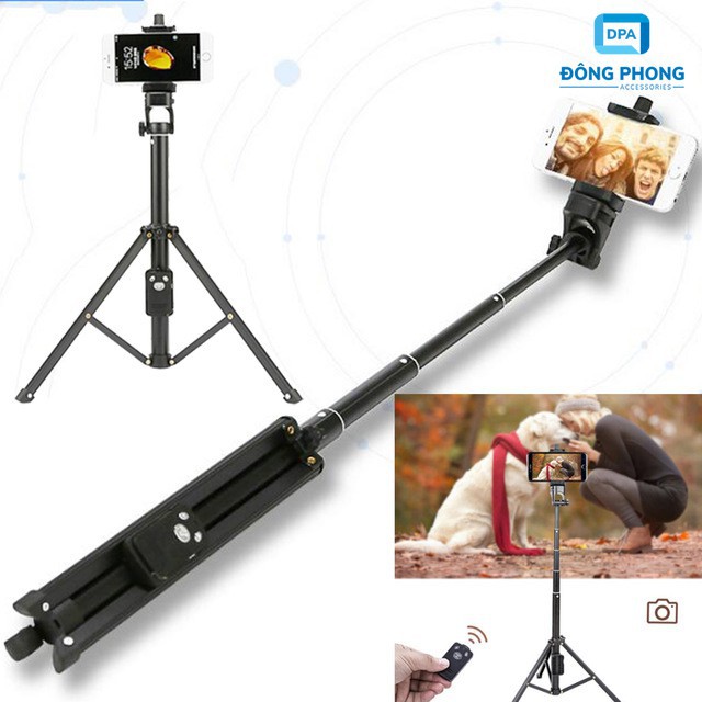 Gậy Chụp Hình 3 Chân Yunteng VCT-1688 Chính Hãng - Tripod Điện Thoại, Máy Ảnh Hben