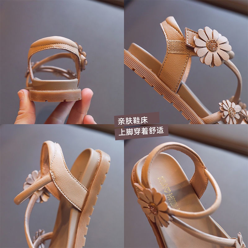 Xăng Đan Đính Hoa Thời Trang Mùa Hè Dành Cho Bé Gái
