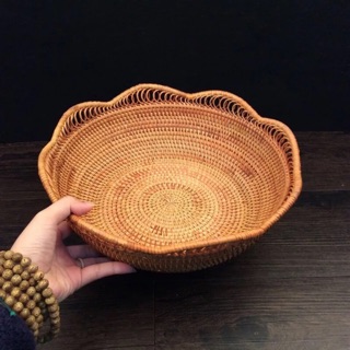 Bộ 2 bát mây xiên, cạp lượn đựng hoa quả