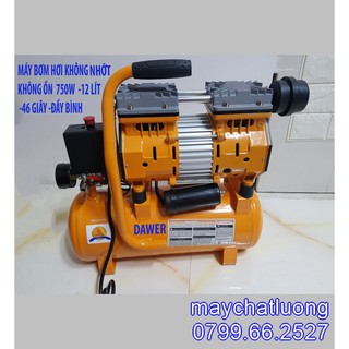 Máy nén khí không ồn -12 lít- chính hãng dawer