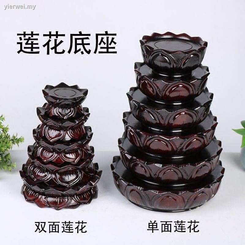 Đế Gỗ Hình Hoa Sen C001 Guanyin Trang Trí