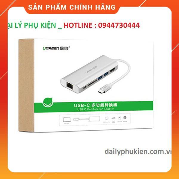 Hub USB type C chuyển đổi đa năng 5 trong 1 Ugreen 40873 dailyphukien