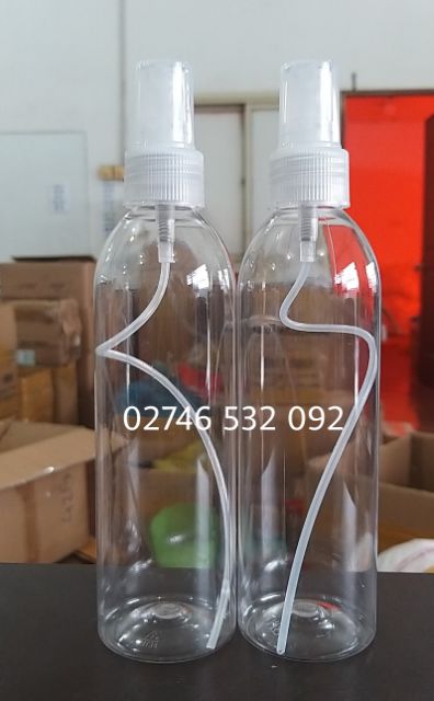 Chai Nhựa Trong Xịt Phun Sương 250 và 500ml