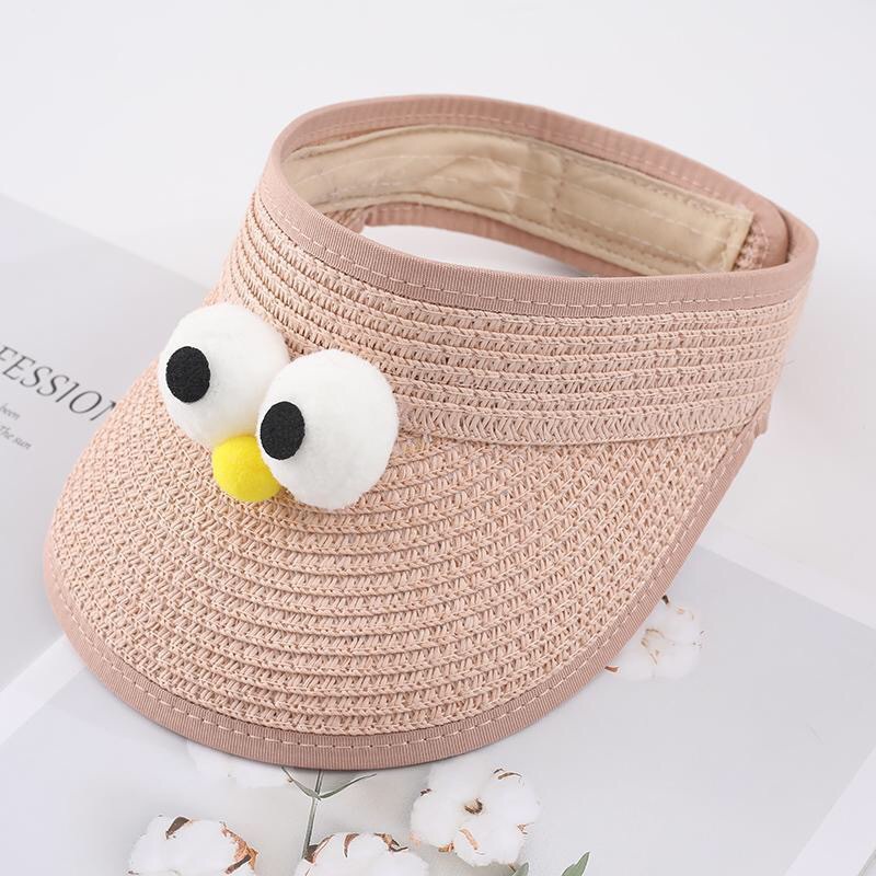 Nón Cói Hở Chóp Che Nắng Họa Tiết Đôi Mắt To Thời Trang Mùa Hè Dành Cho Bé