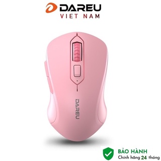 Chuột Không dây màu hồng Dareu LM115 - Hàng Chính Hãng
