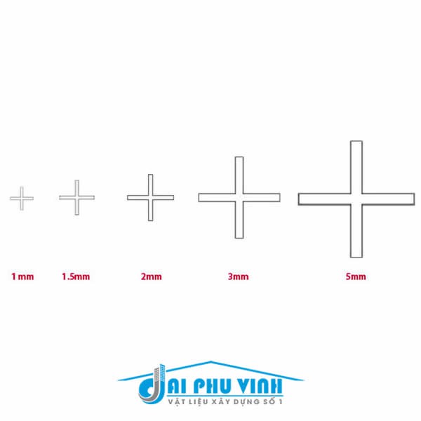 Ke chữ thập - ke dấu cộng lát gạch loại 1mm- 1.5mm - 2mm - 3mm - 5mm