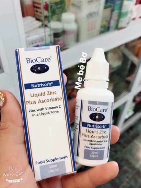 Kẽm nước BioCare nội địa Uk 30ml