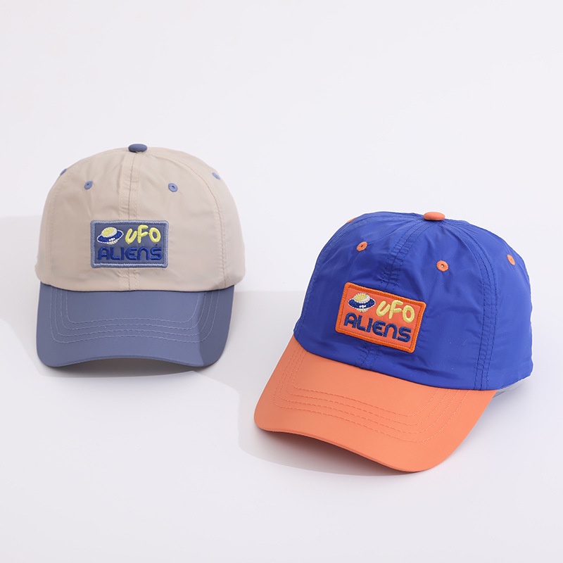 Mũ Lưỡi Trai Mỏng Nhẹ Thoáng Khí Phối Màu Sắc Độc Đáo Thời Trang Mùa Hè Xinh Xắn Cho Bé