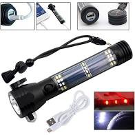 Đèn Pin 11 Chức Năng Solar Power Flashlight Siêu Sáng