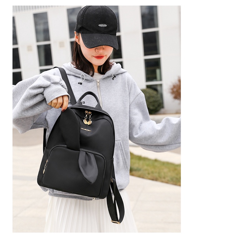 Ba Lô Nylon Chống Thấm Nước Thời Trang Cho Nữ