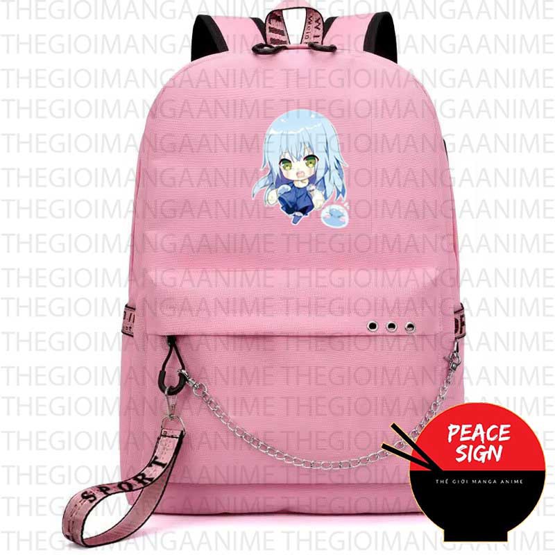 Balo thông minh HỒNG in hình Tensei-shitara Slime datta Ken Lúc đó, tôi đã chuyển sinh thành Slime