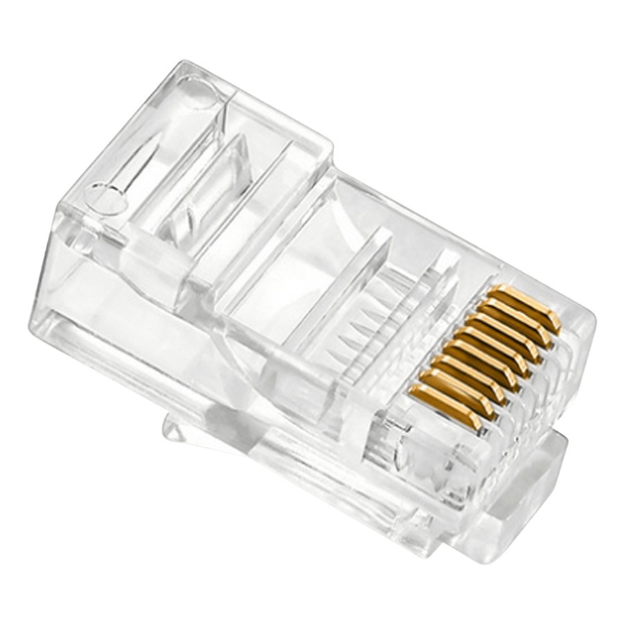 Đầu bấm mạng RJ45 loại thường - Hạt mạng AMP (Bịch 100 hạt mạng )