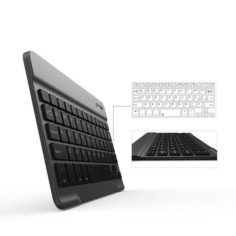 Rechargeable Wireless Bluetooth Keyboard with 7 Colors LED Backlight for iPad iPhone Laptop PC Tablet