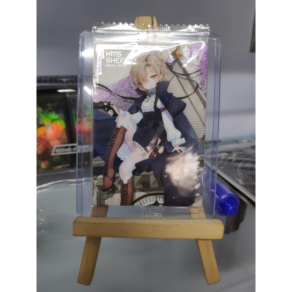 Thẻ bài sưu tầm bánh xốp Azur Lane - HMS Sheffield - Tặng bọc bài nhựa bảo quản