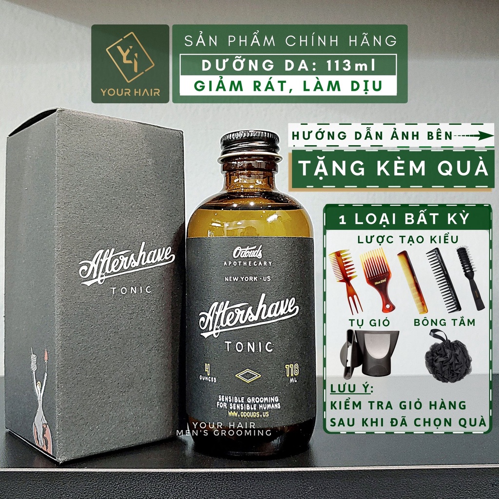 Dưỡng da và râu sau cạo O'douds Aftershave Tonic - 118ml | After shave