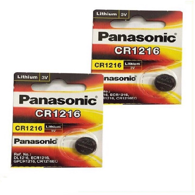 Combo 2 Viên Pin CR1216 Panasonic 3V Lithium Chính Hãng