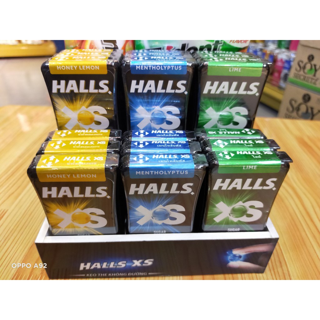 Kẹo ngậm không đường HALLS XS