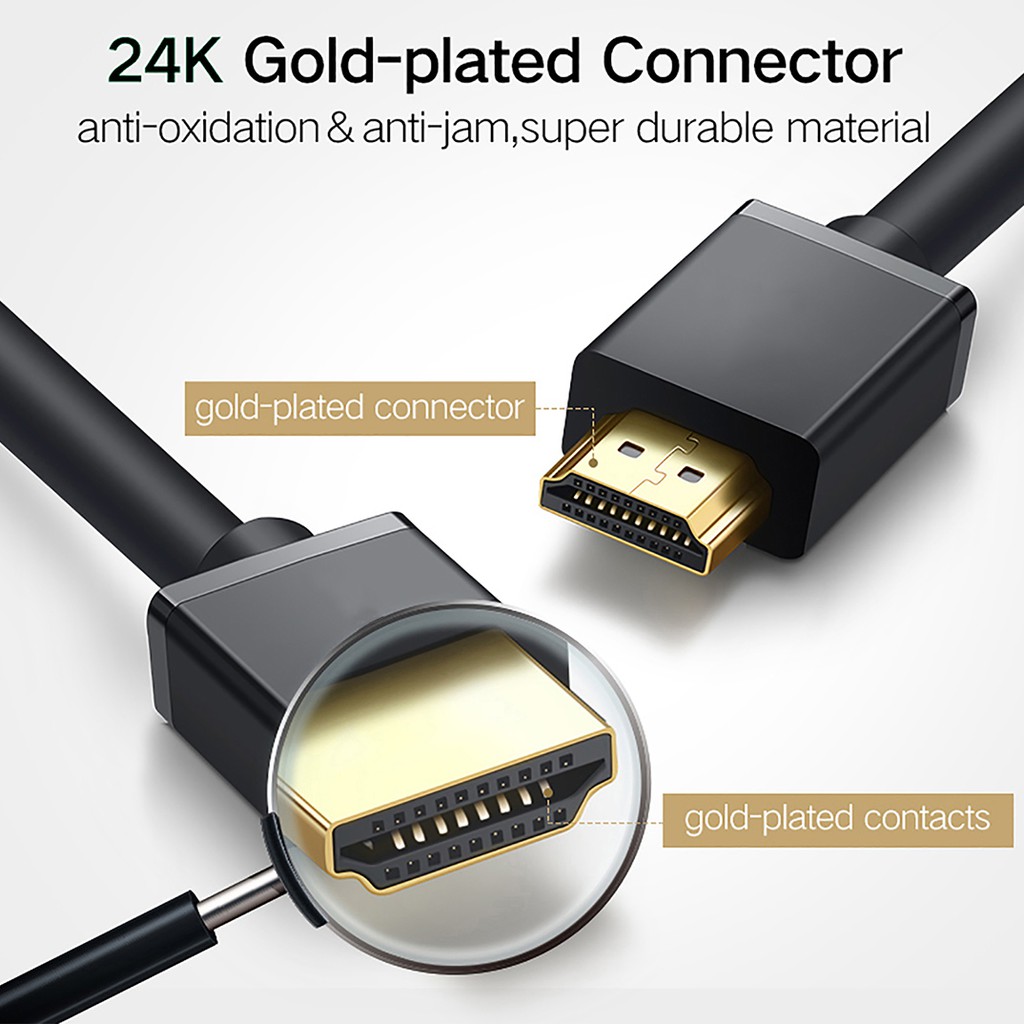 Cáp HDMI 1.4 Tròn Dẻo chính hãng Kingmaster  - Sup 4K*30Hz/2K*60Hz