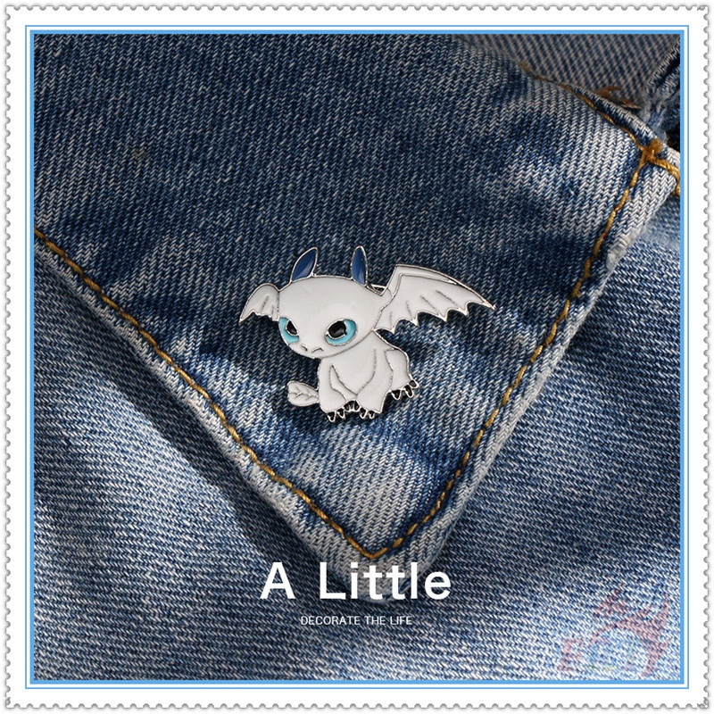 ★ # How to Train Your Dragon Series 01 Ghim Cài Áo ★ 1 Huy Hiệu Cài Áo Hình Nhân Vật Hoạt Hình Ngộ Nghĩnh