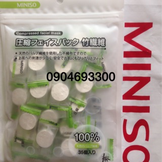 Mặt nạ nén Miniso Japan 35 viên