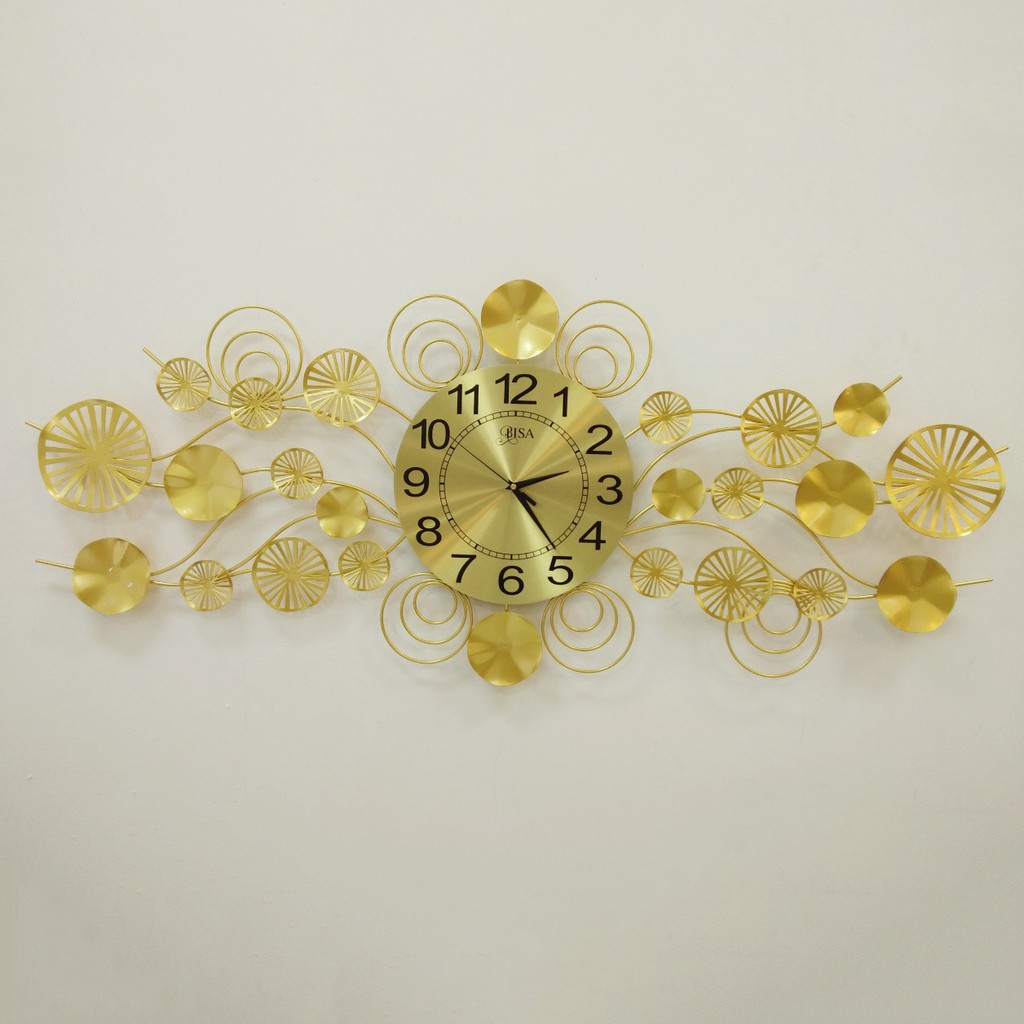 Đồng hồ trang trí decor 3D thương hiệu BISA Chính Hãng Bảo Hành 5 năm size 120cm