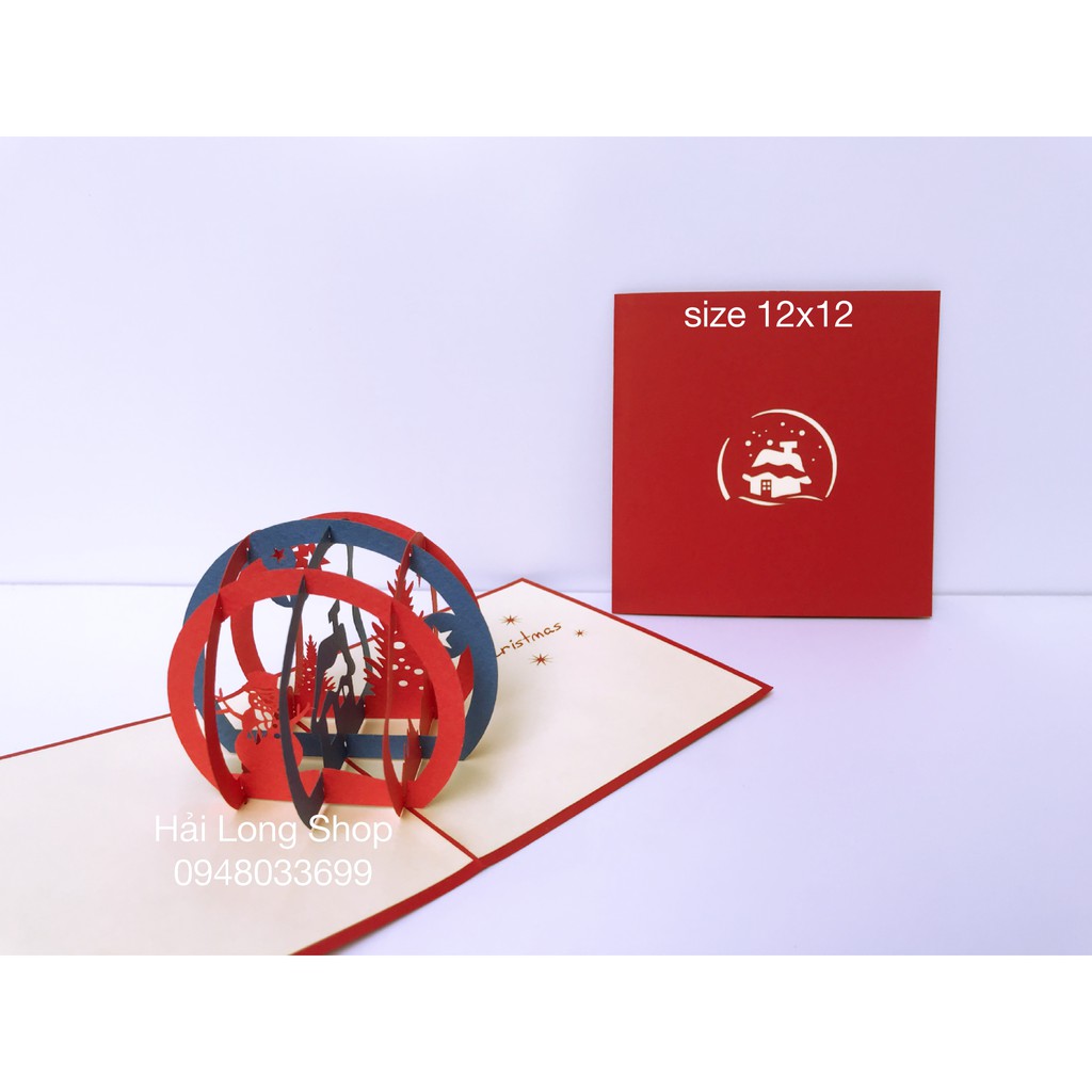 Quả Cầu Giáng Sinh - Noel - Thiệp 3D | BigBuy360 - bigbuy360.vn