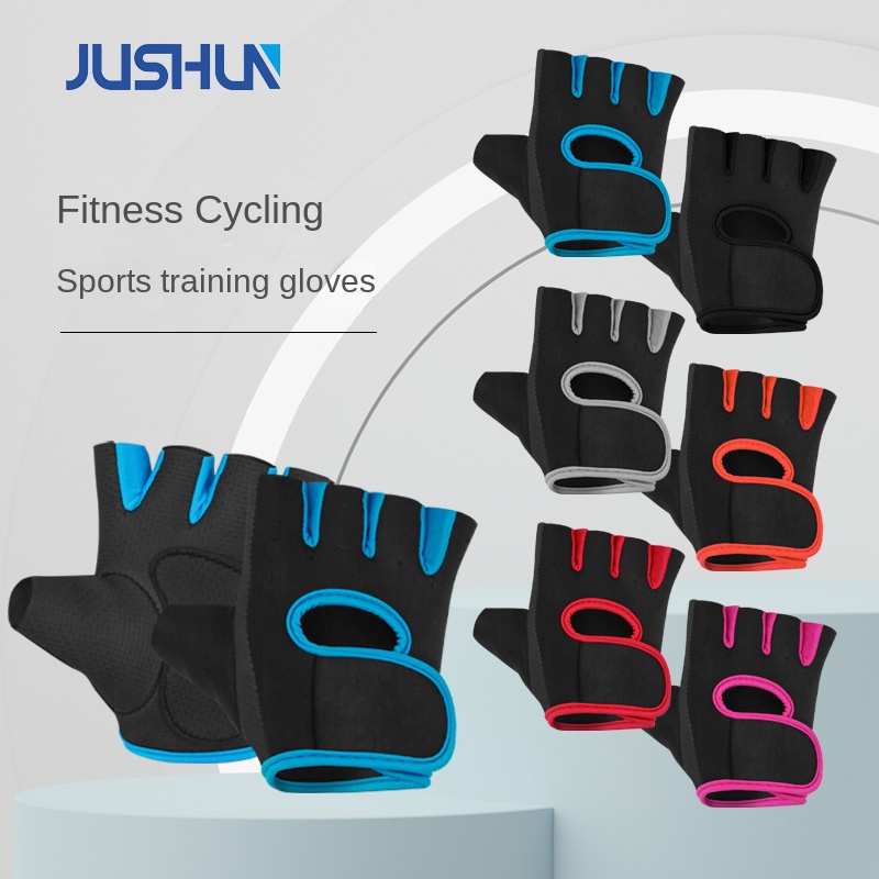 Găng Tay Thể Thao Hở Ngón Chống Trượt Thoáng Khí Cho Nam Nữ