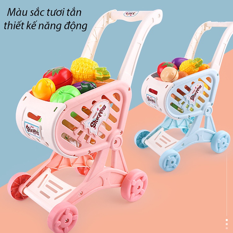 Xe Đẩy Đồ Chơi Siêu Thị Cho Bé Trai Và Bé Gái ,Xe Đẩy Giúp Bé Tập Đi Thiết Kế Thông Minh An Toàn Cho Bé