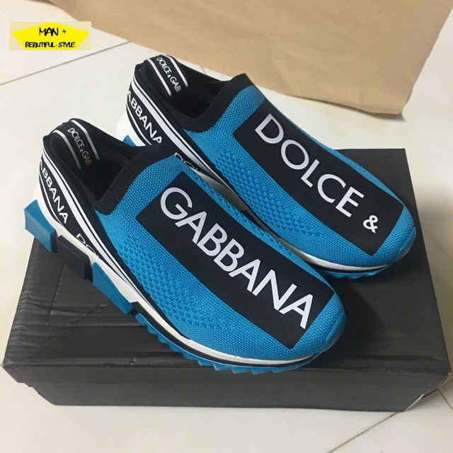 XẢ KHO THANH LÝ (FULL BOX) giày sneaker DOLCE & GABBANA xanh [XIÊU RẺ]