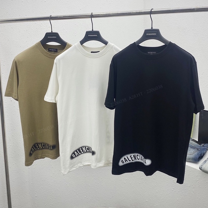 Áo Phông Nam Balenciaga Họa Tiết Phối Sau Cực Chất - Áo thun Nam Nữ Balen Chất Liệu Cotton Mát Mịn DT Store Vietnam