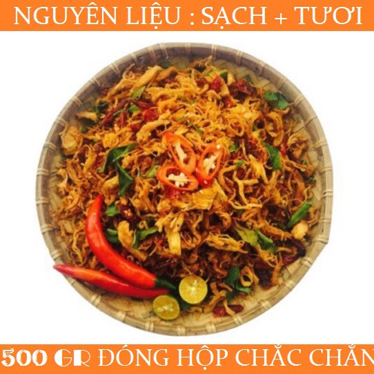 500GR KHÔ GÀ LÁ CHANH ĐẬM VỊ THƠM NGON