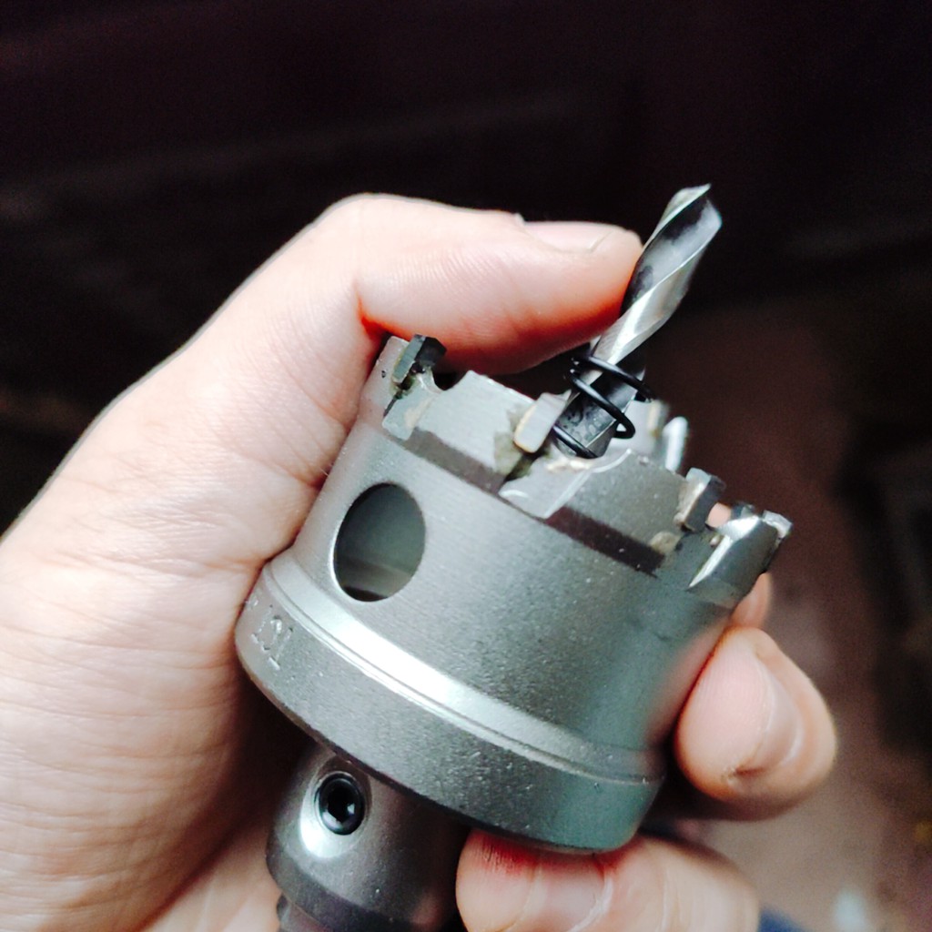 Mũi khoét inox, kim loại 16 , sắt đầu hợp kim công nghệ Đức Loại 1, mũi khoét kim loại 16mm
