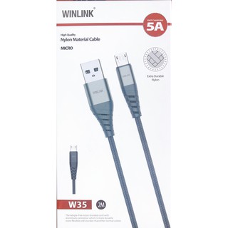 Dây cáp sạc nhanh winlink -W35 ( Dài 2M - Dùng cho mọi loại máy chân Micro)