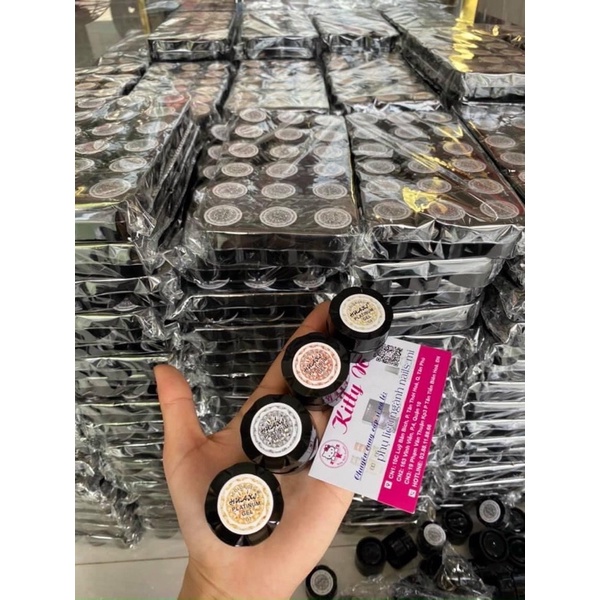Gel Nhũ Nails Siêu Sáng , Gel Nhũ  vẽ Viền Huaxi Platinum chuyên dụng trang trí móng tay vẽ móng nails nghệ thuật