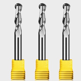 Vsharp 4mm 6mm 8mm Đường kính chuôi 2 sáo Bóng Mũi End Mill Vonfram cacbua CNC Phay Dụng cụ CNC cho gỗ MDF