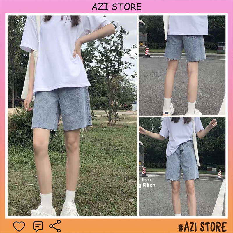 [ FREESHIP ] Quần Short Jean Ngố Bò Mềm Mại Phong Cách Hàn Quốc