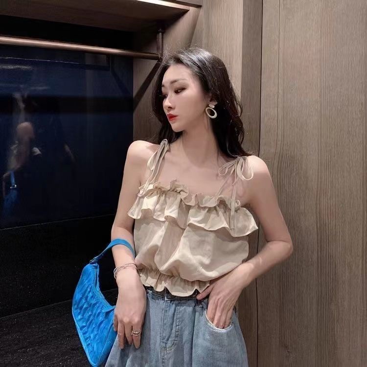 Áo Hai Dây Ngắn Thắt Nơ Phong Cách Thời Trang Mới Cho Nữ