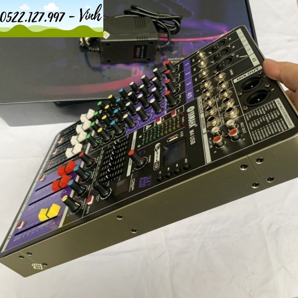 Bàn Trộn Am thanh chuyên nghiệp Yamaha Mixer M4-USB - 99 hiêu ứng - Gia Khang Shop