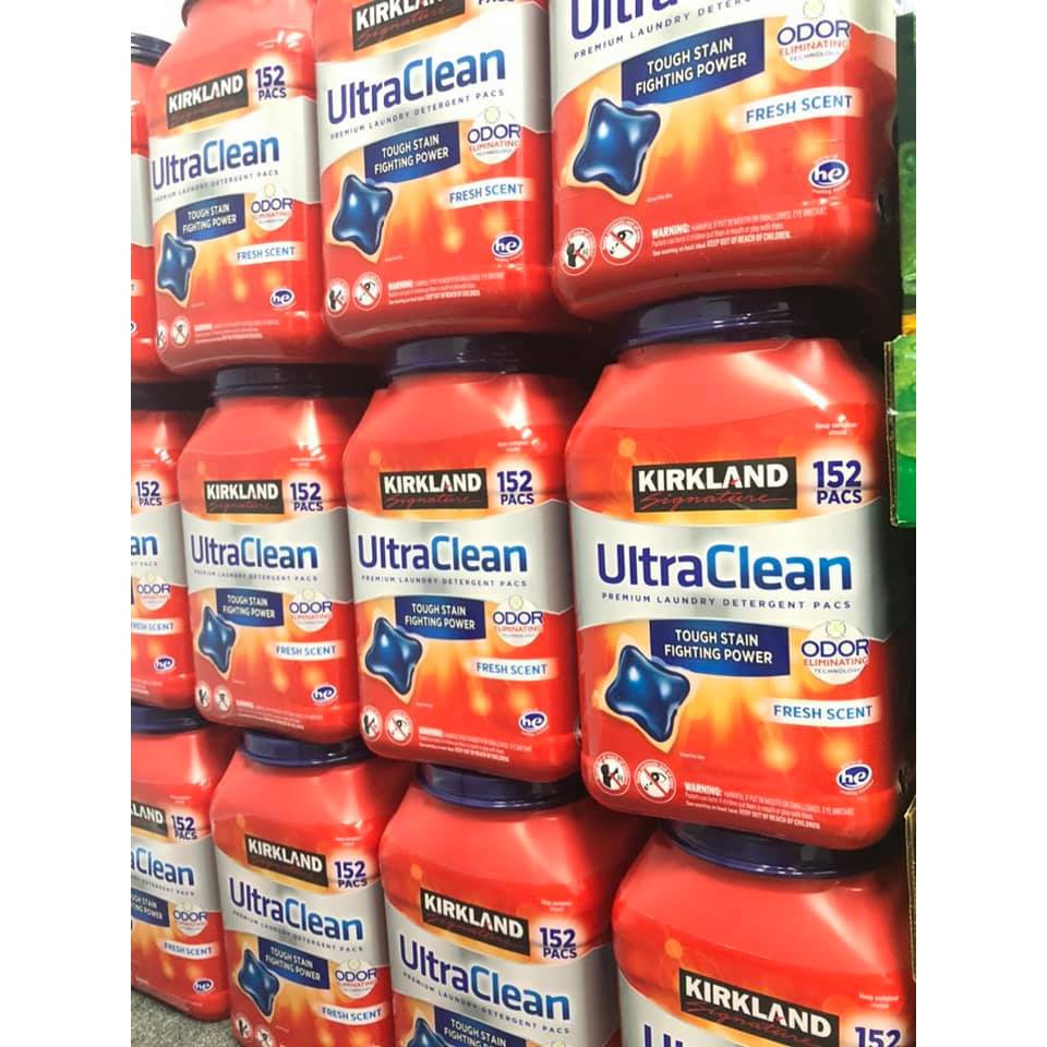 Viên Giặt Quần Áo Ultra Clean - Kirkland Signature 152 Viên Của Mỹ