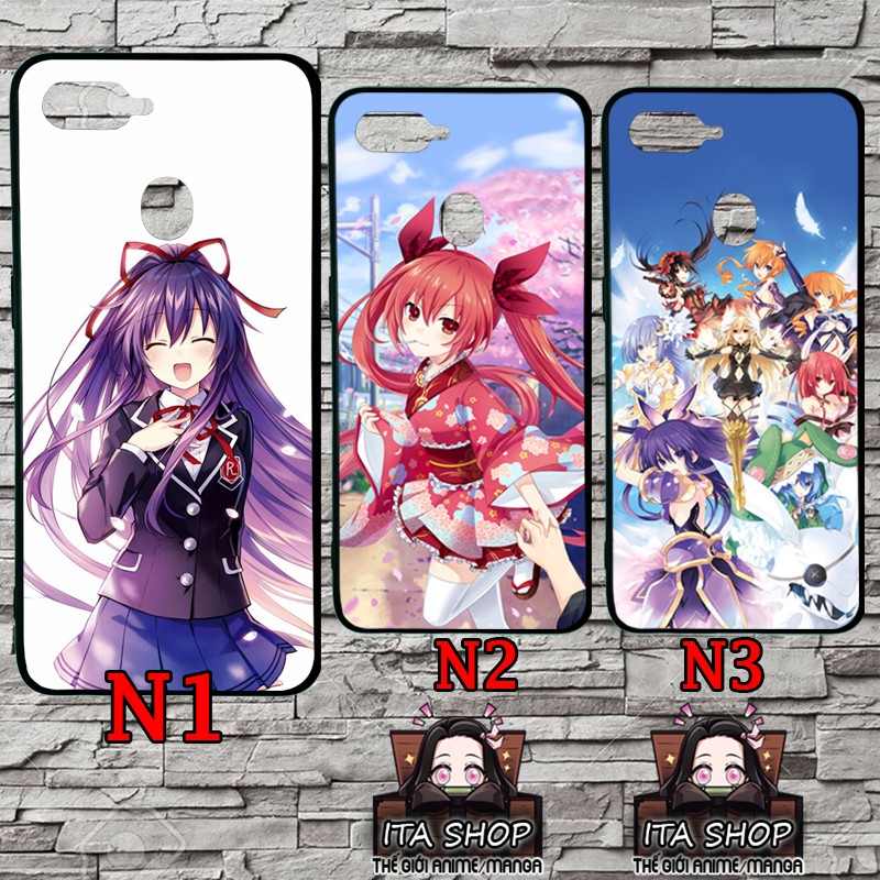 Ốp Anime cho Oppo F5 F7 F9 A5s A7 A12 A9 2020 A5 2020 A31 A91 A52 A92 A93 - Ốp lưng Date A Live