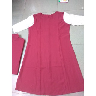 Set Áo Váy Cặp Đôi Sơ Mi đáng yêu