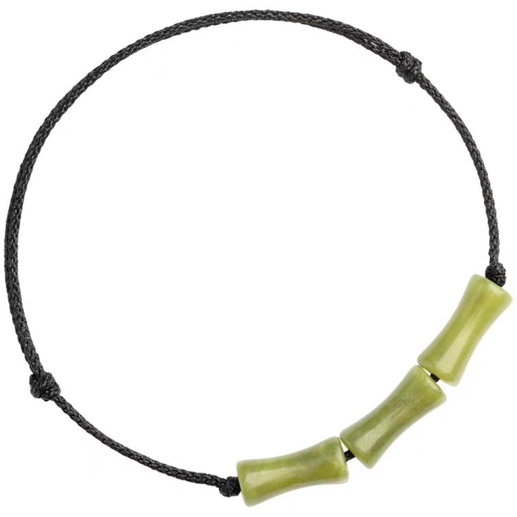 [Hàng Mới Về] Vòng Tay Chuỗi Hạt Đá Ô Liu Phong Cách Retro