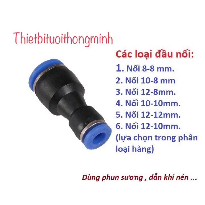 Cút nối thẳng dùng trong hệ thống phun sương, khí nén....