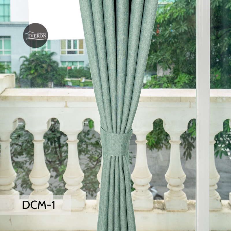 Rèm may sẵn Everon nhiều kích thước Sunny Green (giá tốt) DCM-1