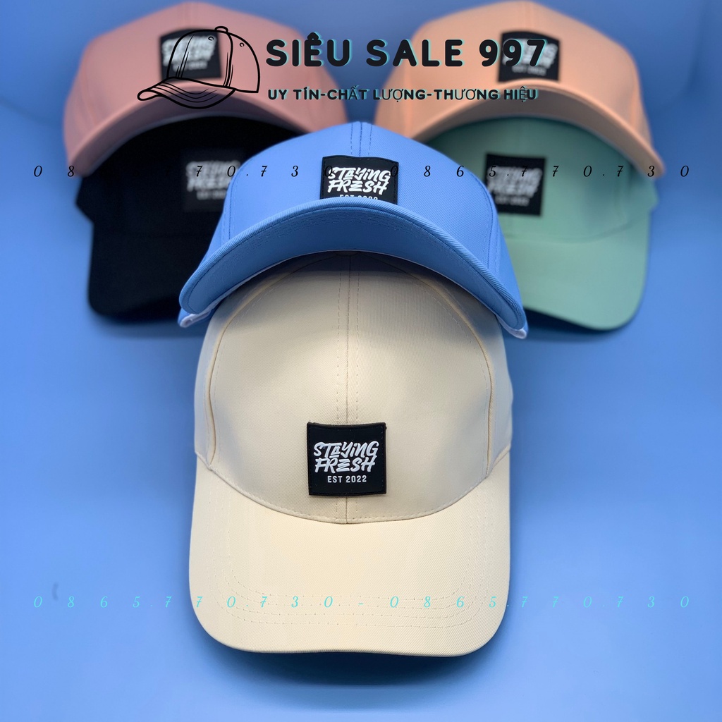 MŨ LƯỠI TRAI STAYING THÊU LOGO MẪU MỚI HOT THỜI TRANG NAM CAO CẤP NỮ CÁ TÍNH
