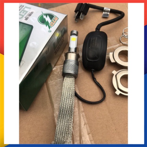 ĐÈN LED M02J CHÂN H4 CHÍNH HÃNG (ĐỦ 25W ) CHO XE MÁY