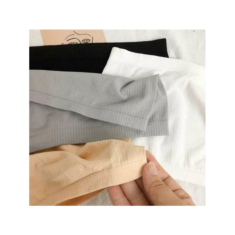 Áo bra ống không dây cotton trơn chất liệu thun co giãn tốt - bra23