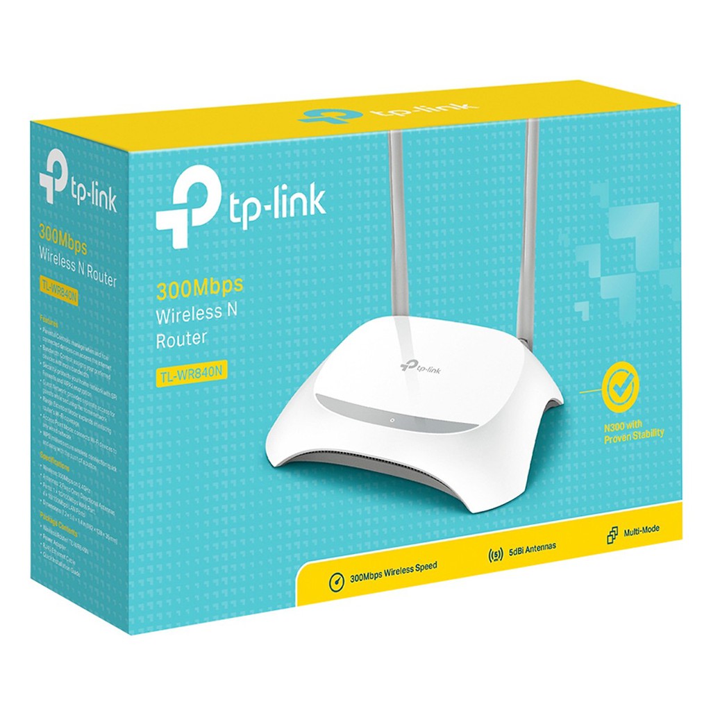 Thiết Bị Mạng Router WIFI TP-LINK TL-WR840N Chuẩn N tốc độ 300Mbps | WebRaoVat - webraovat.net.vn